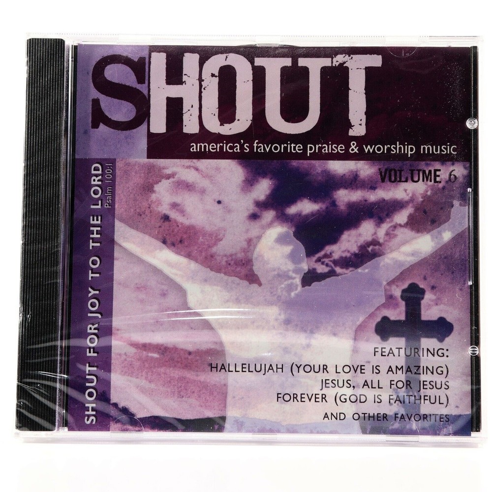 Shout: Vol. 6: America's Favorite Praise & Worship Music CD, 2007 SEALED Cracked